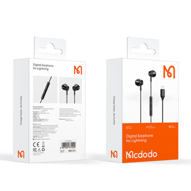 Picture of Mcdodo Digital Earphone for Lightning - Black