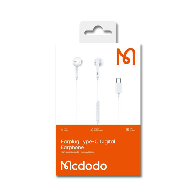 Picture of Mcdodo Earplug Type -C Digital Earphone - White