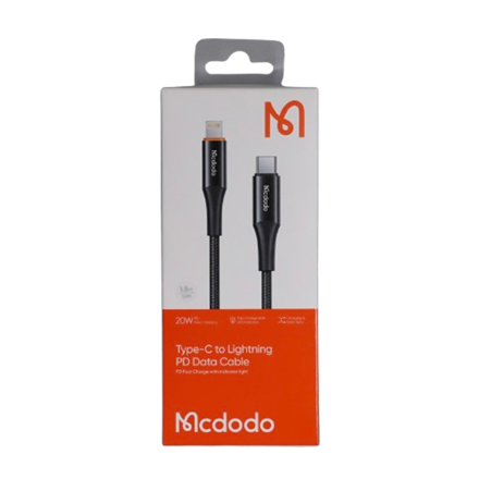 Picture of Mcdodo Type -C to Lightning PD Data Cable 20W | 1.8M Black