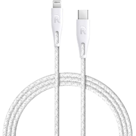 Picture of RAVPower  Type-C to Lightning Cable 2m Nylon White