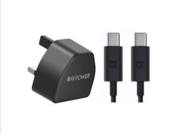 Picture of RAVPower RP-PC1032 PD20W Wall Charger + USB C to USB C Cable