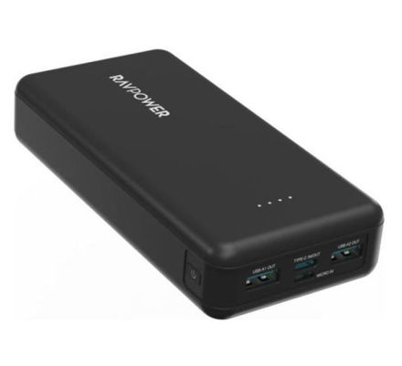 Picture of RAVPower PD Pioneer 20000mAh 15W 4 Ports Power Bank Black Global Version