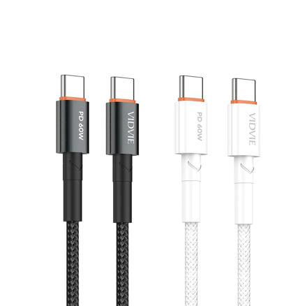 Picture of VIDVIE Type-C to Type-C Data Cable 60W - 1.2m