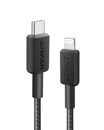 Picture of Anker 322 USB-C to Lightning Cable - Black 0.9m