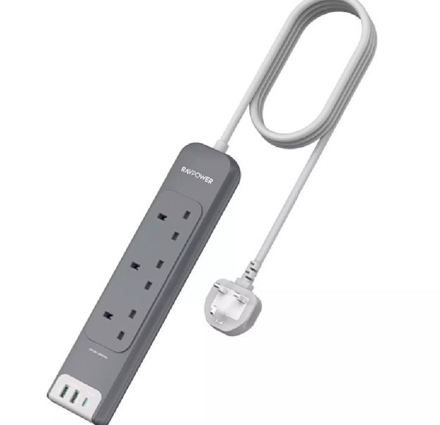 Picture of RAVPower RP-PC1038 UK Power Strip – 6-in-1 Smart Charging Sta